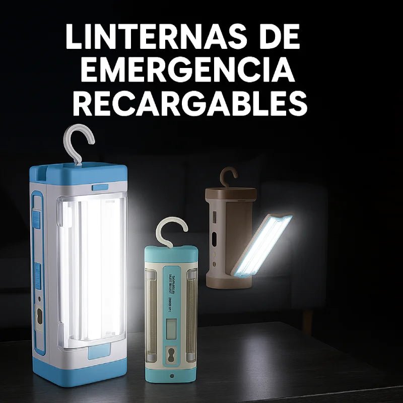 Linterna de Emergencia Recargable con Carga Solar - Olimantech