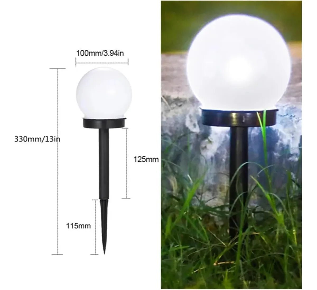 Pack 3 LED Solar con Estaca para Jardín | Luz Fría Exterior - Olimantech