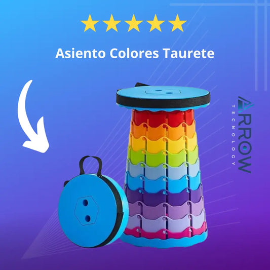 Asiento retráctil Taurete, diseñado para ofrecer y comodidad en espacios reducidos, ideal para hogares y oficinas."
