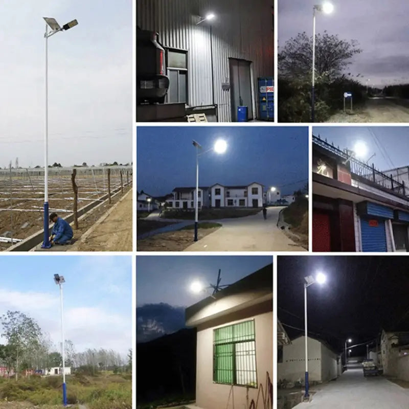 Foco Solar LED 1200W IP67| Batería 30Ah | Soporte 50 cm | +12 Horas | Chile