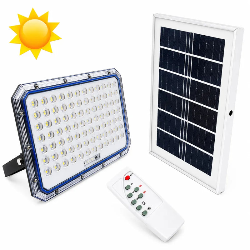 Panel solar foco 1000W LiFePO4 IP66 con cable orientable 5 metros – Olimantech