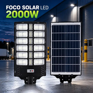 Foco Solar 2000W con Pedestal | 20.000 Lúmenes | Sin Electricidad Chile