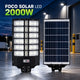 Foco Solar 2000W con Pedestal | 20.000 Lúmenes | Sin Electricidad Chile