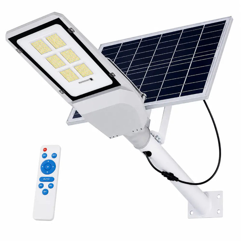 Foco solar 1200W IP67 con batería 30Ah y soporte metálico 50cm – Olimantech