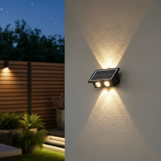 Pack 2 Lámparas Solares de Pared Vintage | Exterior IP65