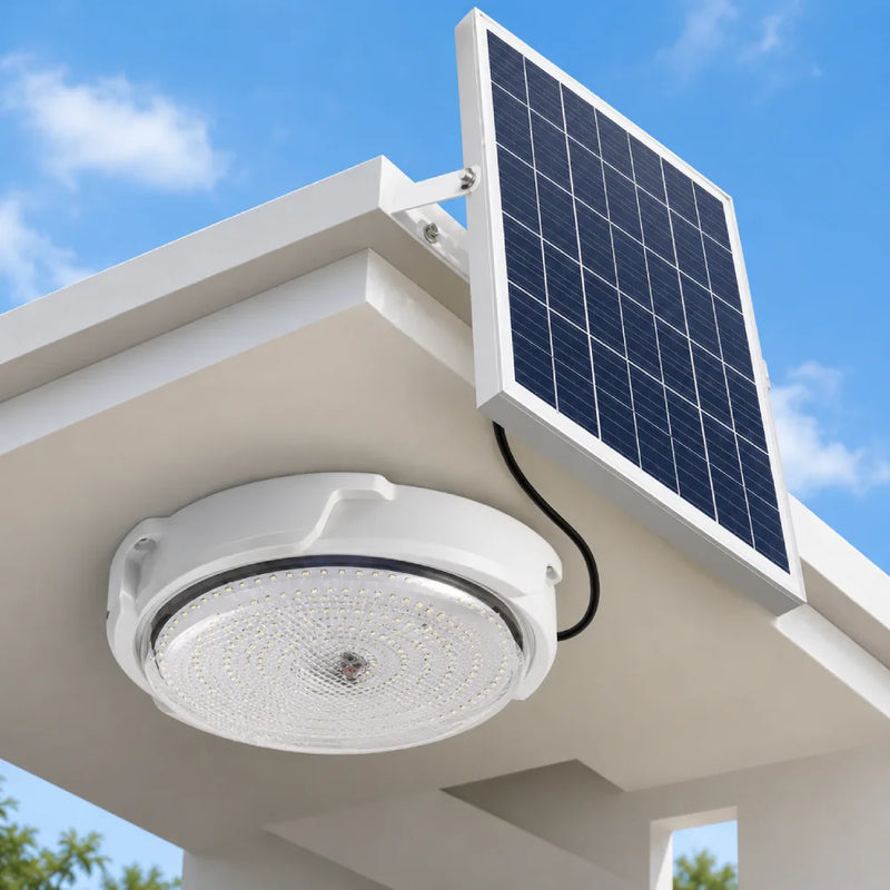 Plafón solar 800W IP67 luz blanca fría 6500K para interior y exterior – Olimantech