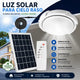 Lámpara Plafón Solar Redonda Techo 800W | IP67 | Luz 6500K