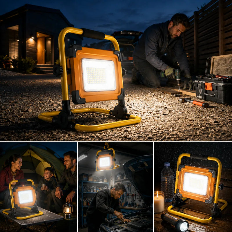 Modo baliza emergencia proyector solar 120 LED recargable – Olimantech