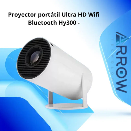 Proyector portátil HY300 con conexión WiFi y Bluetooth