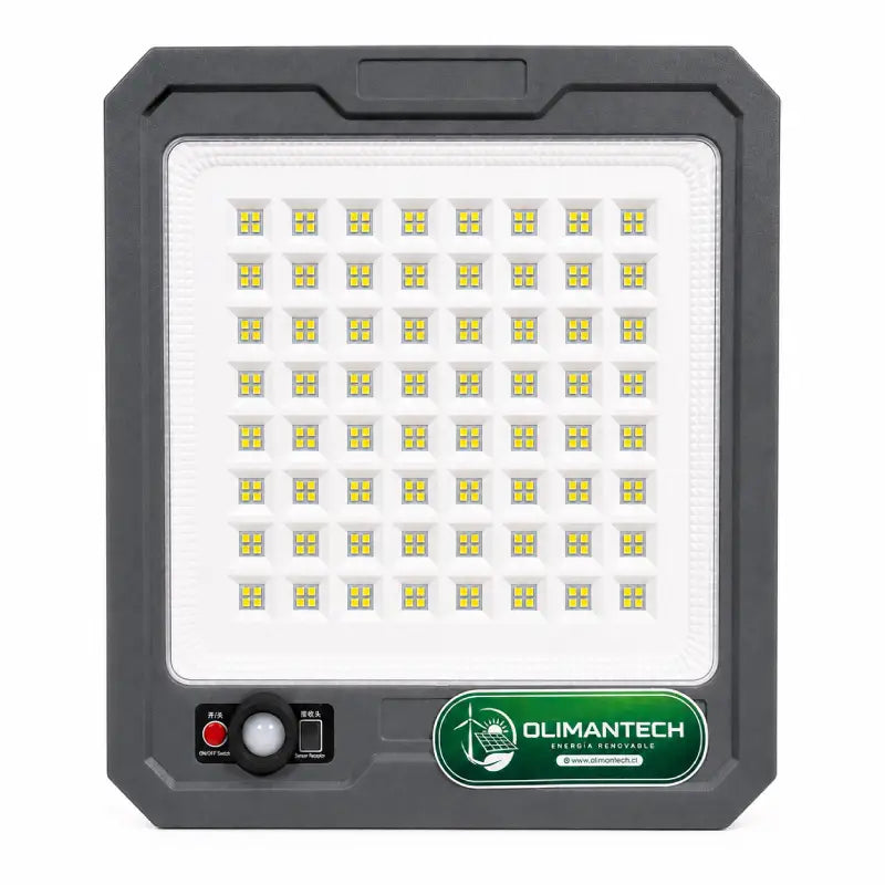 Reflector Foco Solar LED 800W con Panel Solar Separado | IP66 | Sensor de Movimiento | Control Remoto