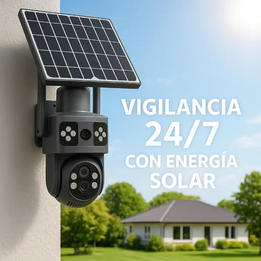 Cámara IP Solar 4G Doble Lente| Exterior - Olimantech