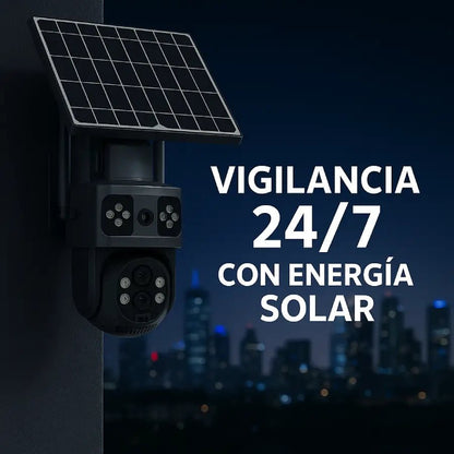 Cámara IP Solar 4G Doble Lente| Exterior - Olimantech