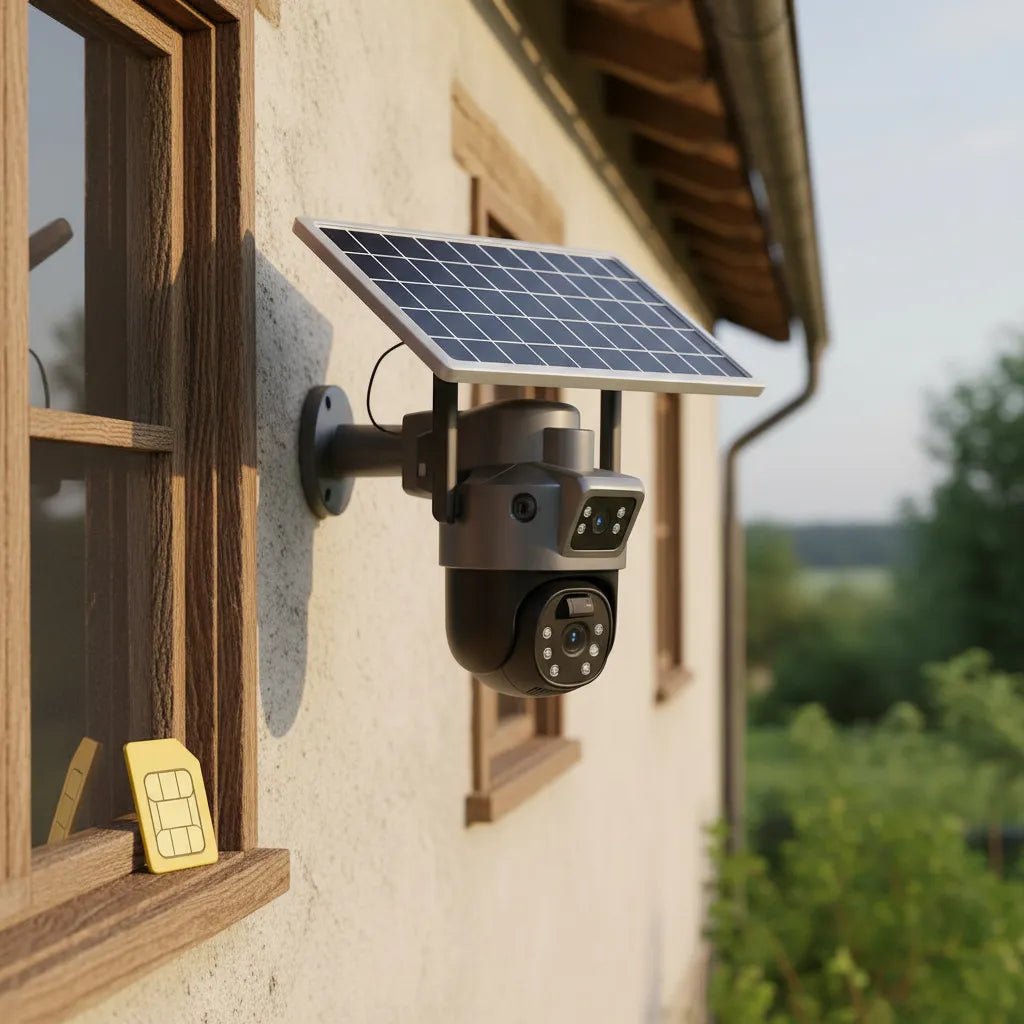 Cámara Solar 4G Doble Lente PTZ | Sin WiFi – Seguridad Solar - Olimantech
