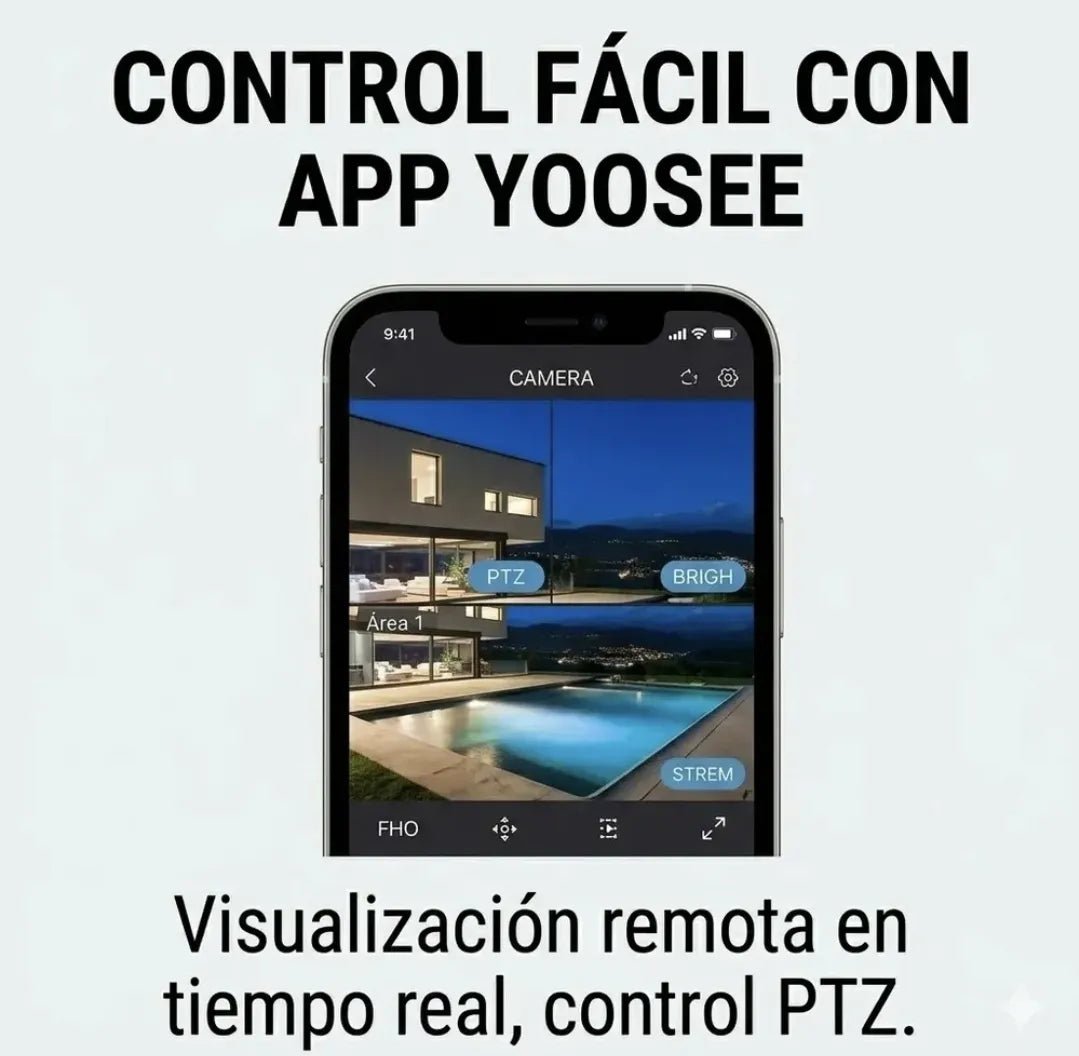 Cámara Solar 4G Triple Lente con Chip YOOSEE | Sin WiFi - Olimantech
