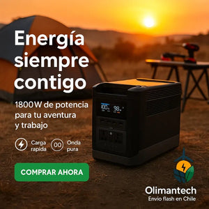 🔋 Estación de Energía Portátil MARXON G1500 – 1800W / 1440Wh - Olimantech