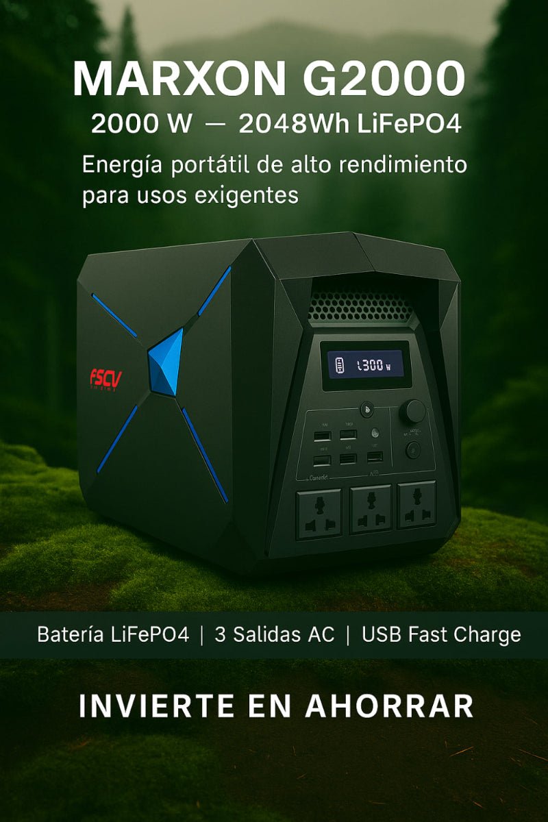 🔋 Estación de Energía Portátil MARXON G2000 – 2000W / 2048Wh - Olimantech