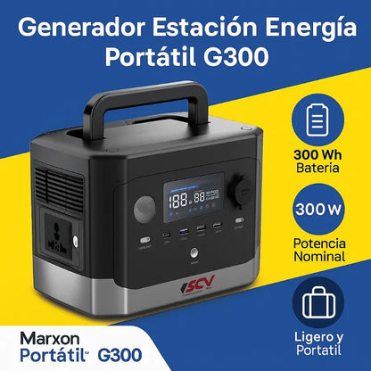🔋 Estación de Energía Portátil MARXON G300 – 300W / 300Wh - Olimantech