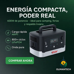 🔋 Estación de Energía Portátil MARXON G600 – 600W / 604.8Wh - Olimantech