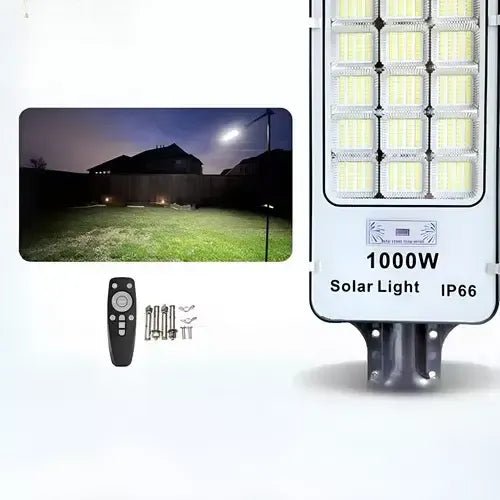 Sensor de movimiento foco solar 1000W poste iluminación inteligente exterior – Olimantech