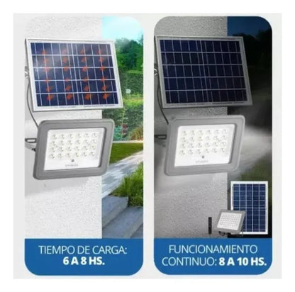 Foco Solar LED 1000W con Panel y Control Remoto | Luz Fría IP65 Exterior - Olimantech