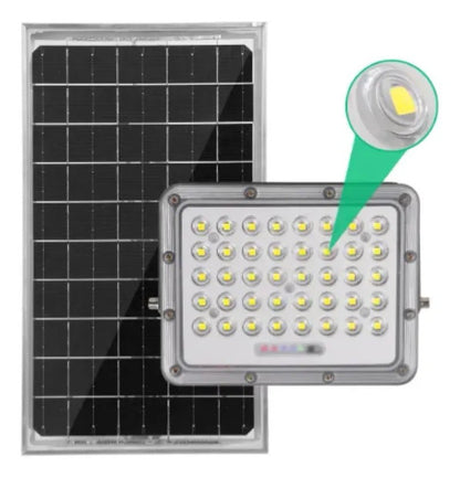 Foco Solar LED 1000W con Panel y Control Remoto | Luz Fría IP65 Exterior - Olimantech