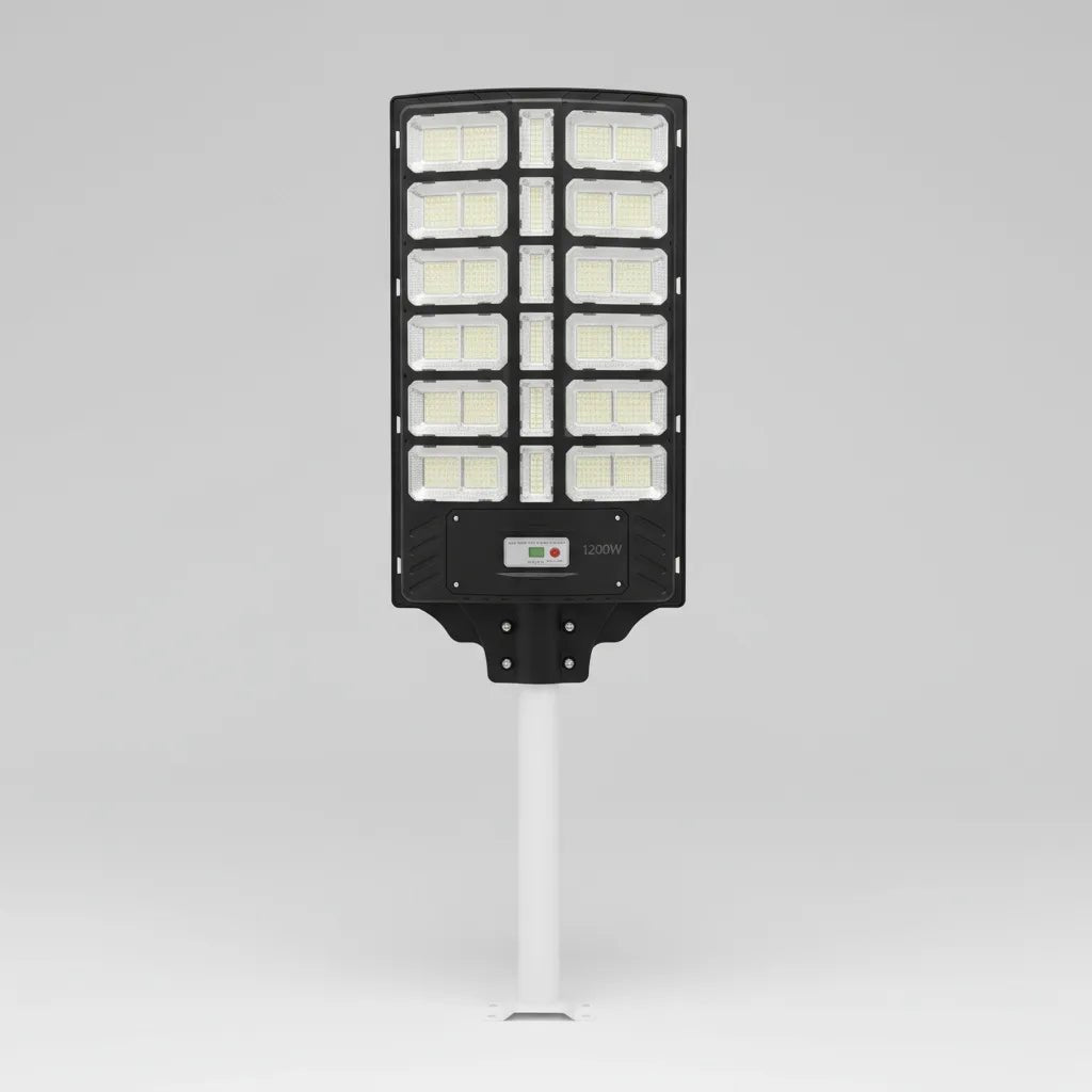Foco Solar LED 1200W Exterior con Control | IP66 Alta Potencia - Olimantech