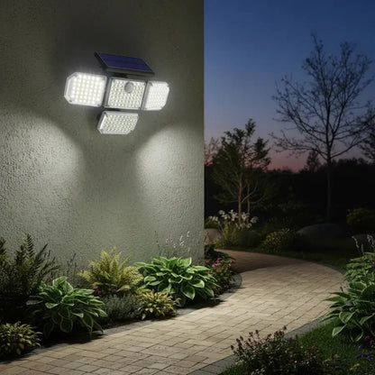Foco Solar LED Premium con Sensor PIR 200LM | 3 Modos de Iluminación Exterior IP65 - Olimantech