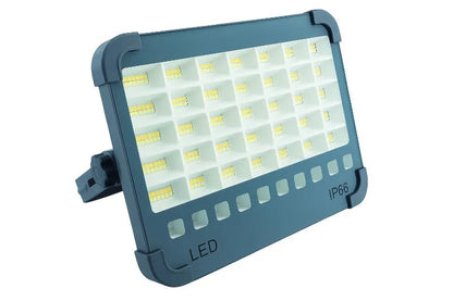 Foco Solar Portátil 300 LED 2000W con Doble Color, USB y Imán | Emergencias, Camping y Jardín - Olimantech