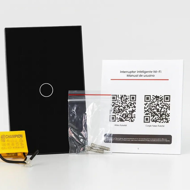 Instalación interruptor WiFi 1 gang caja pared hogar inteligente app Tuya – Olimantech