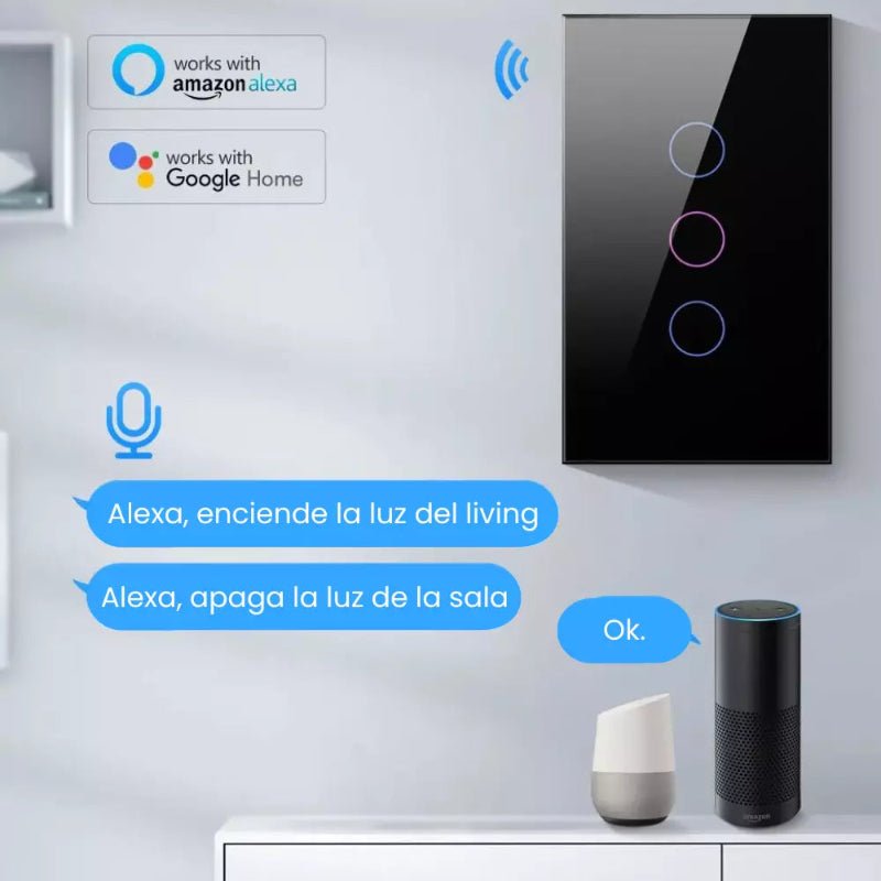 App control interruptor WiFi 2 gang encendido y apagado remoto desde cualquier lugar – Olimantech