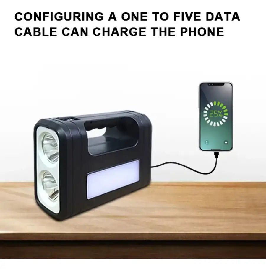 Kit Solar de Emergencia con USB y 2 Ampolletas LED - Iluminación Portátil y Carga para Dispositivos - Olimantech