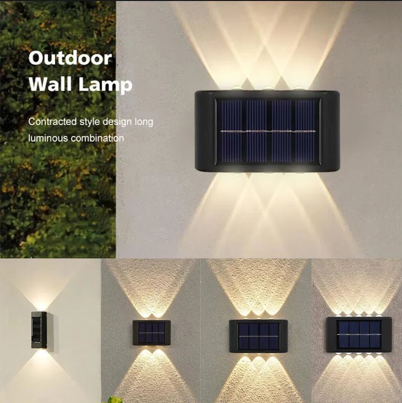 Pack 2 Lámparas Solares de Pared Vintage | Exterior IP65 - Olimantech