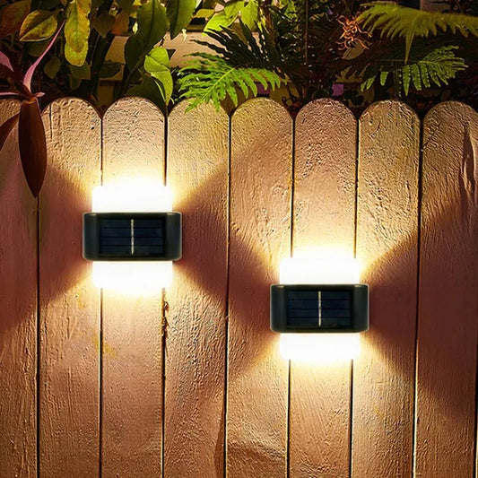 Pack 2 Lámparas Solares de Pared Vintage | Exterior IP65 - Olimantech