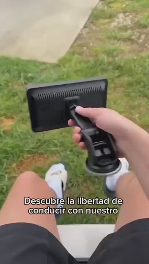 Radio con pantalla compatible con CarPlay y Android Auto, con conexión inalámbrica para facilitar el acceso a aplicaciones y funciones del teléfono inteligente mientras conduce
