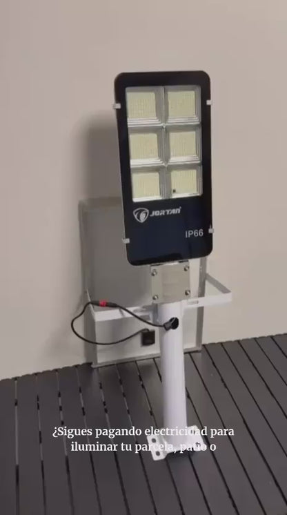 Foco Solar LED 400W con Panel y Control Remoto | IP66 | +12 Horas | Exterior Chile