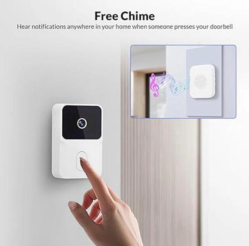 Visión nocturna timbre inteligente WiFi cámara HD entrada y portón – Olimantech