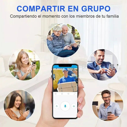Timbre Inteligente WiFi con Cámara HD, Visión Nocturna y App - Olimantech