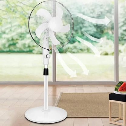 Ventilador Solar Recargable 5 Aspas Silencioso con Panel - Olimantech
