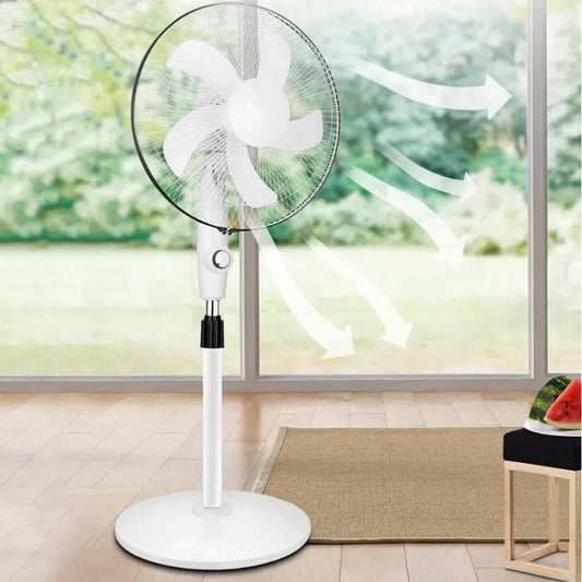 Ventilador Solar Recargable 5 Aspas Silencioso con Panel - Olimantech