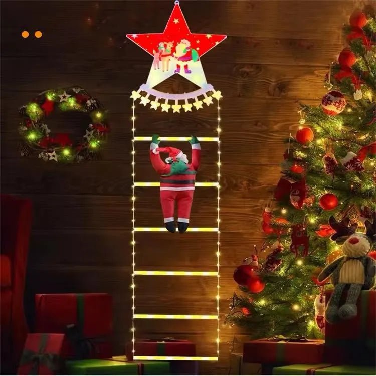 Viejo Pascuero Escalera Solar con Luces LED – 1.60 m - Olimantech